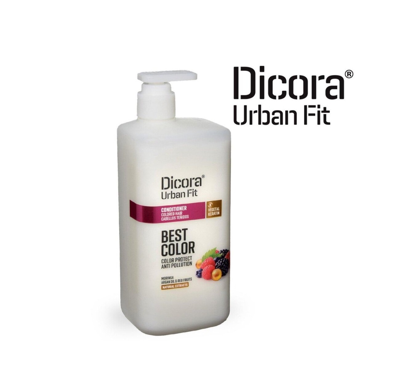 Balsam nutritiv par vopsit cu ulei de argan,fructe de padure si keratina vegetala, 800 ml, Dicora Urban Fit - imagine 3